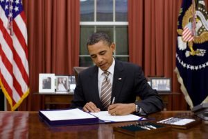 Barack Obama writing