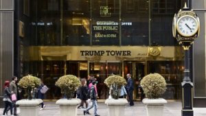 Trump Tower in winter