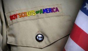 Boy Scouts of America in rainbow