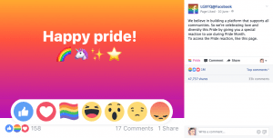 Facebook LGBT+ Reaction