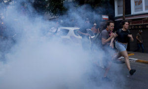 Tear Gas Used On Pride