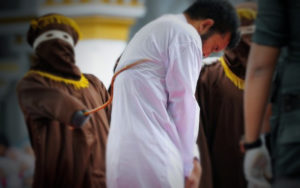 Caned for homosexual acts