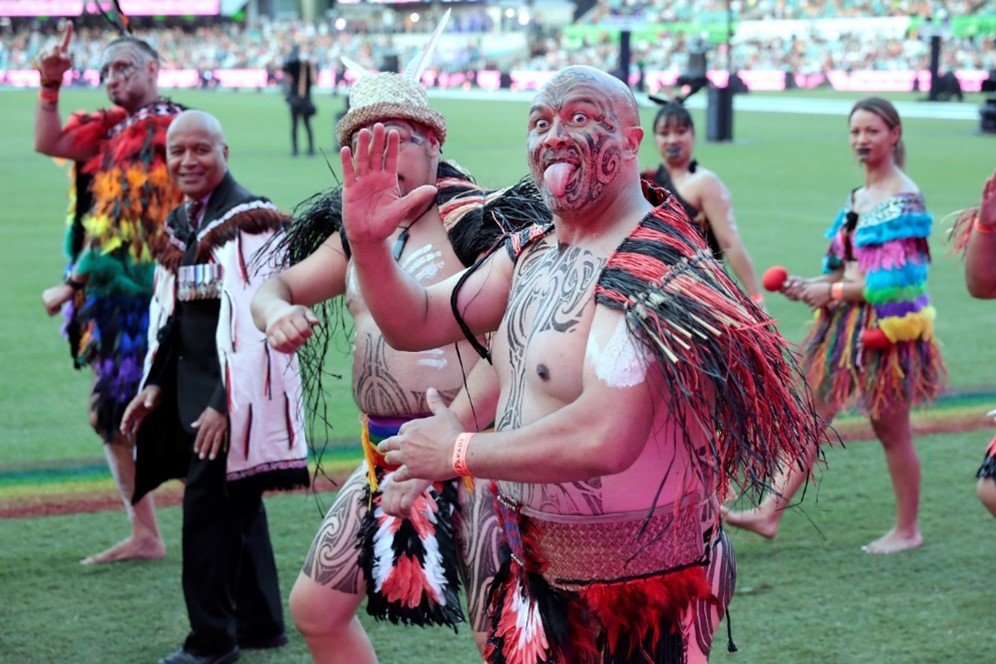 Haka for Life at Sydney Lesbian and Gay Mardi Gras. Photo credit: Ann-Marie Calilhanna