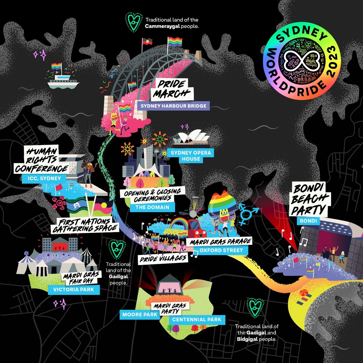 Sydney WorldPride 2023 MAP