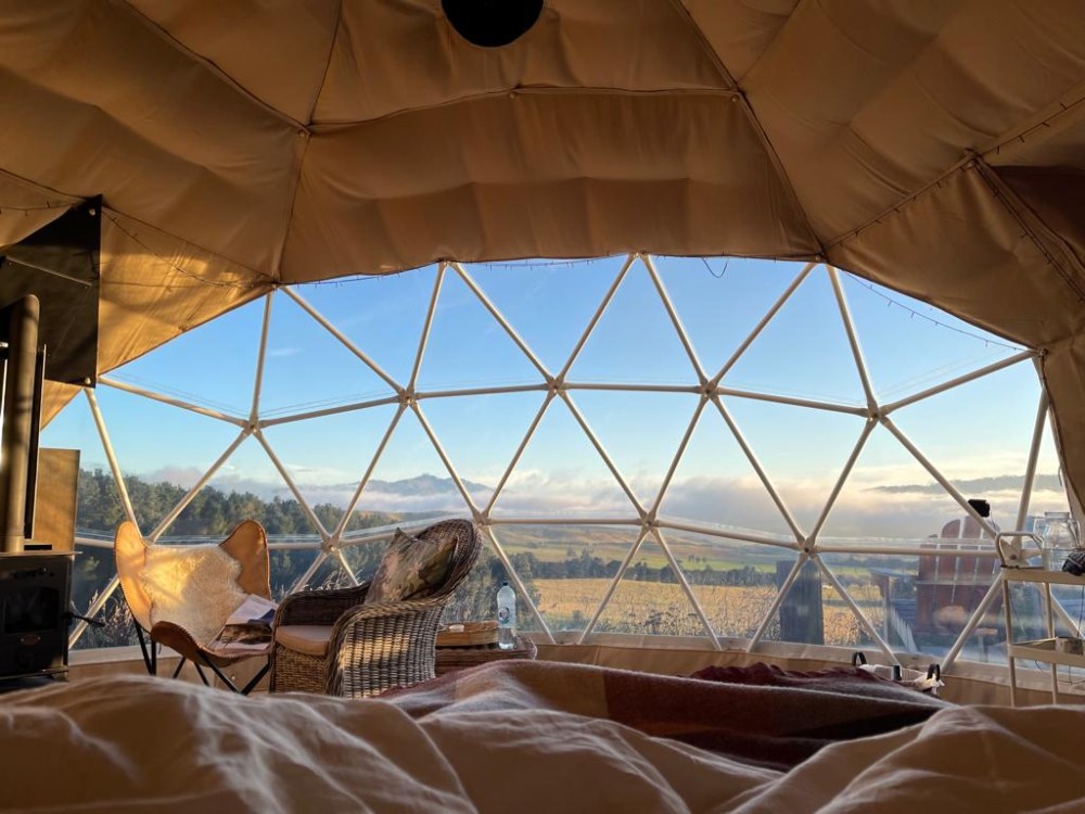 Waking up at Valley Views Glamping